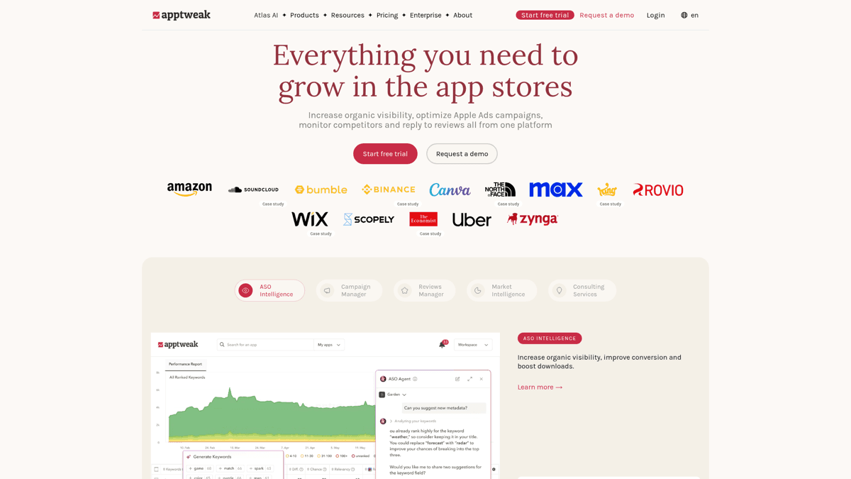 AppTweak - comprehensive ASO platform