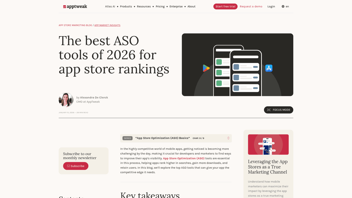 AppTweak ASO intelligence - keyword research tools